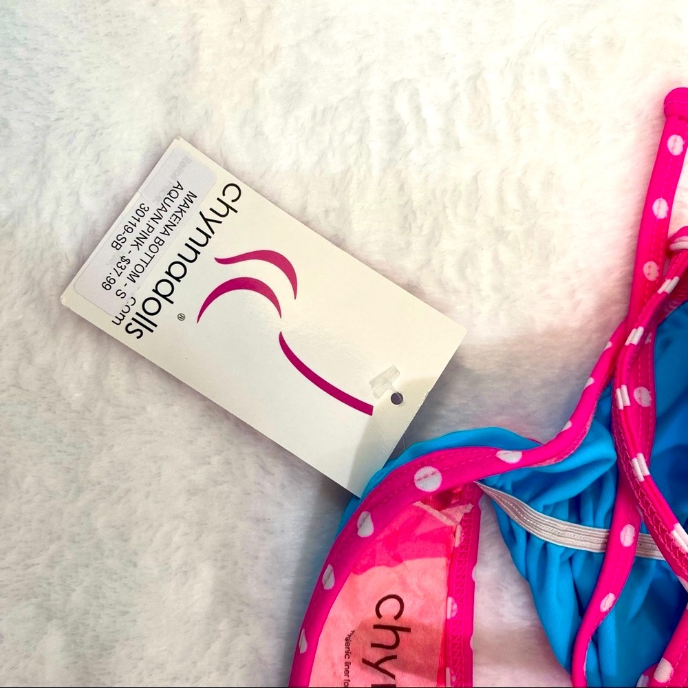 ChynnaDolls Bikini pink polka dot turquoise - Picture 11 of 13